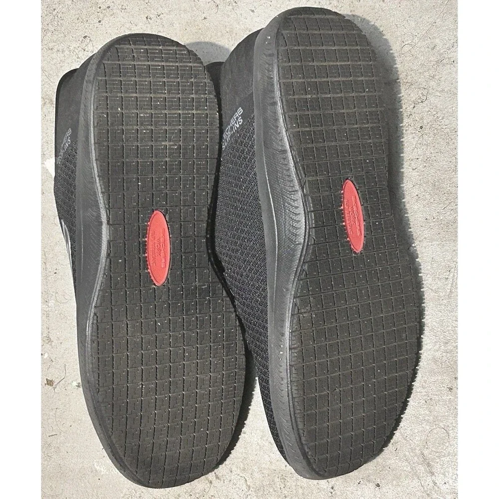 Skechers Hands Free Slip-ins Work Summits Colsin Men's 9 Black Shoes 200205